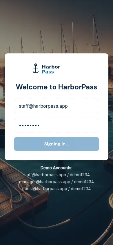 HarborPass screenshot