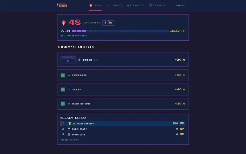 StreakEngine screenshot